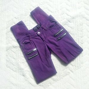 Tripp NYC Purple Skinny Jeans
